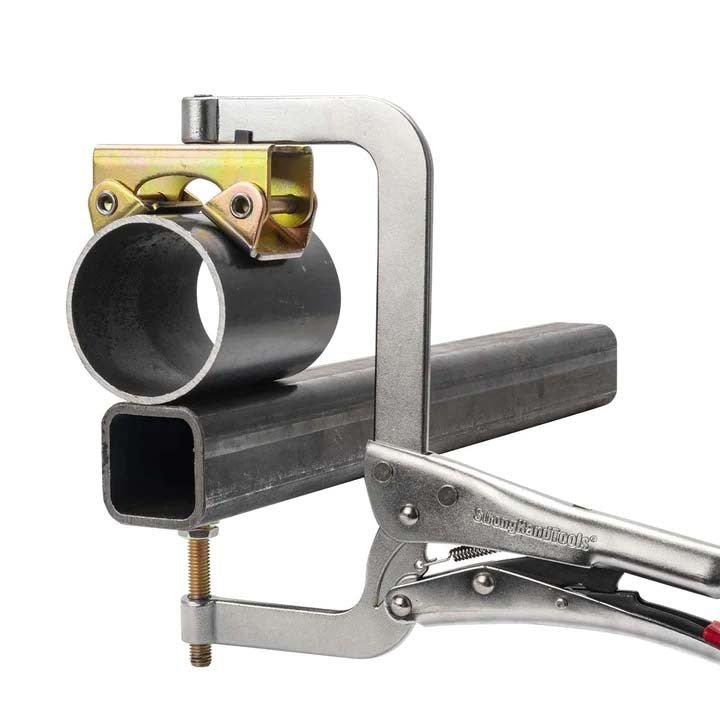 Strong Hand Pipe Adjustable Pliers Top V - Pad Spindle 292.1 x 89mm - AIMS Industrial Supplies