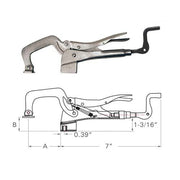 Strong Hand PT09 Table Mount Locking C-Clamp 102mm Capacity M8 Thread - AIMS Industrial Supplies