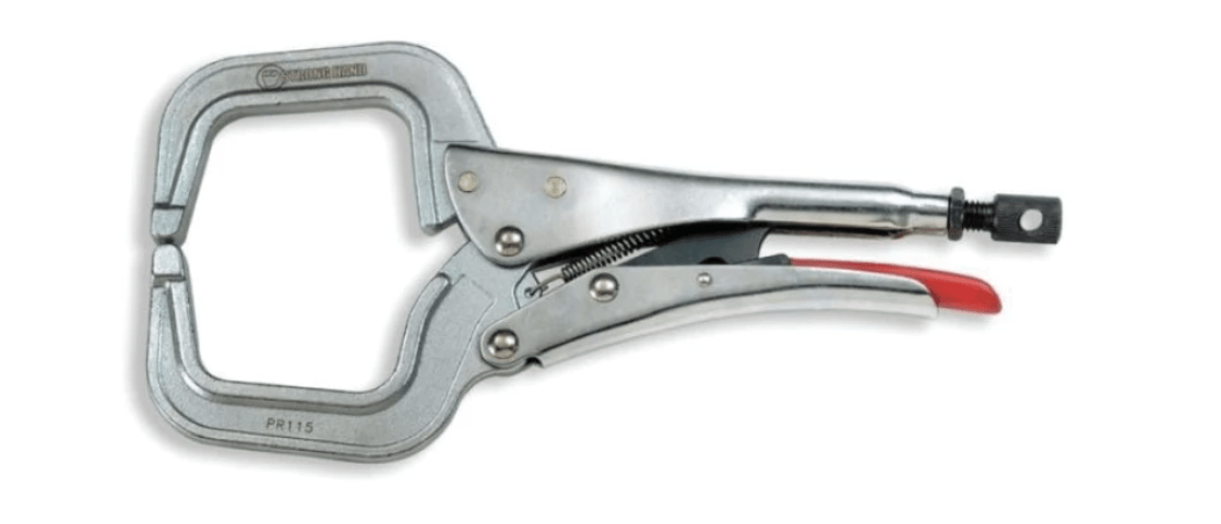 Strong Hand Round Tip C-Jaw Locking Clamp Pliers - AIMS Industrial Supplies