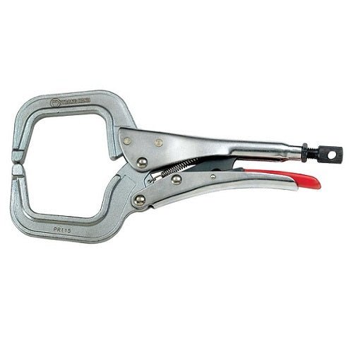 Strong Hand Round Tip C-Jaw Locking Clamp Pliers - AIMS Industrial Supplies