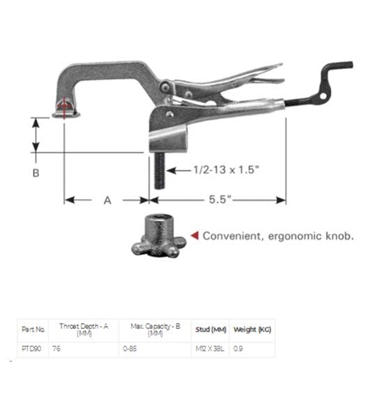 Strong Hand Tools PTD09 Drill Press Clamp - AIMS Industrial Supplies