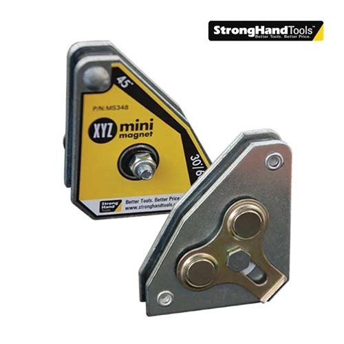 Strong Hand Tools XYZ Mini 3-Way Magnet 10Kg Pull Force - Pack of 2 - AIMS Industrial Supplies
