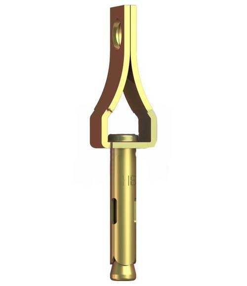 Suspension Anchor Carbon Steel Zinc Yellow Passivate - AIMS Industrial Supplies