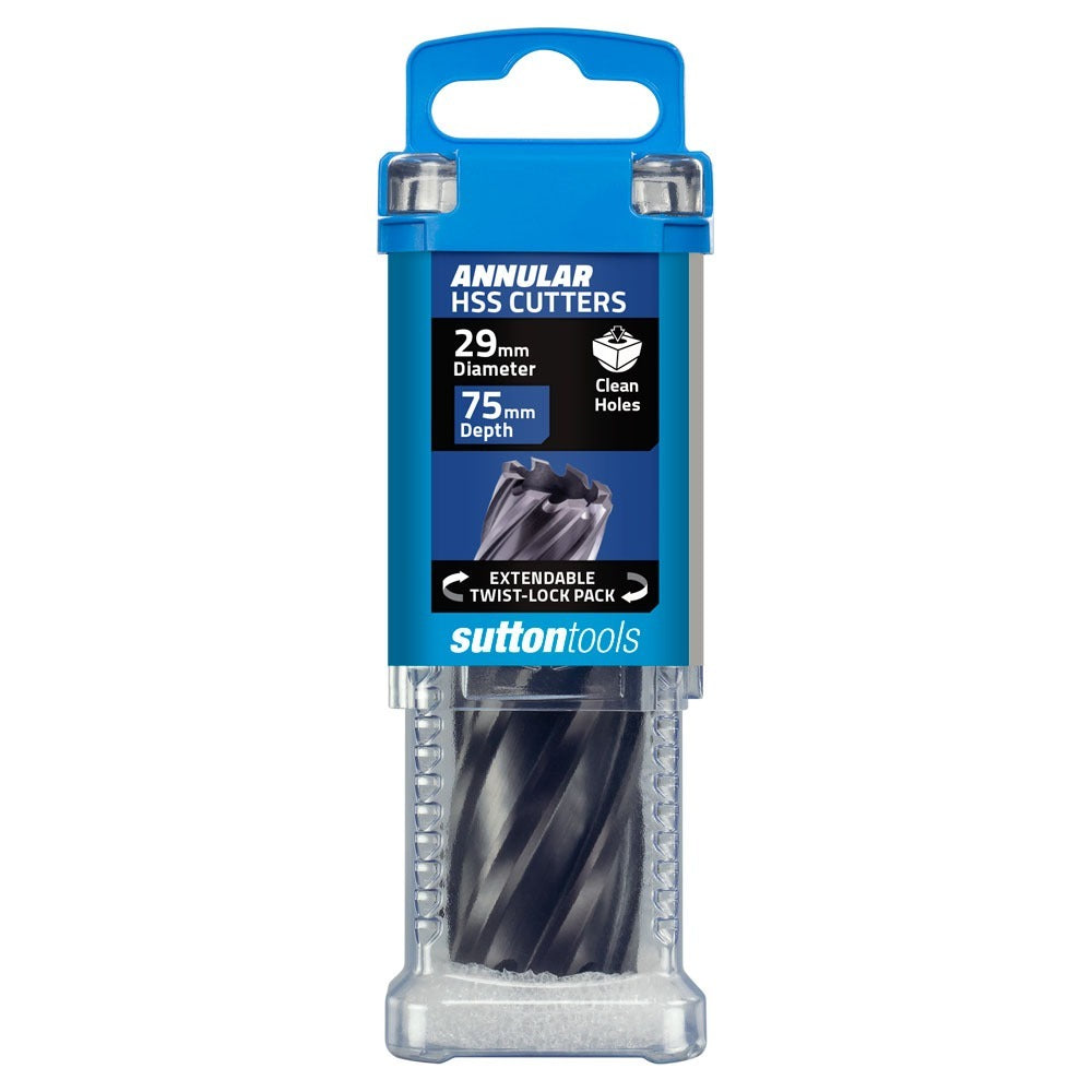 Sutton 29 x 75mm M2Al Annular Cutter HSS TiAlN - H182