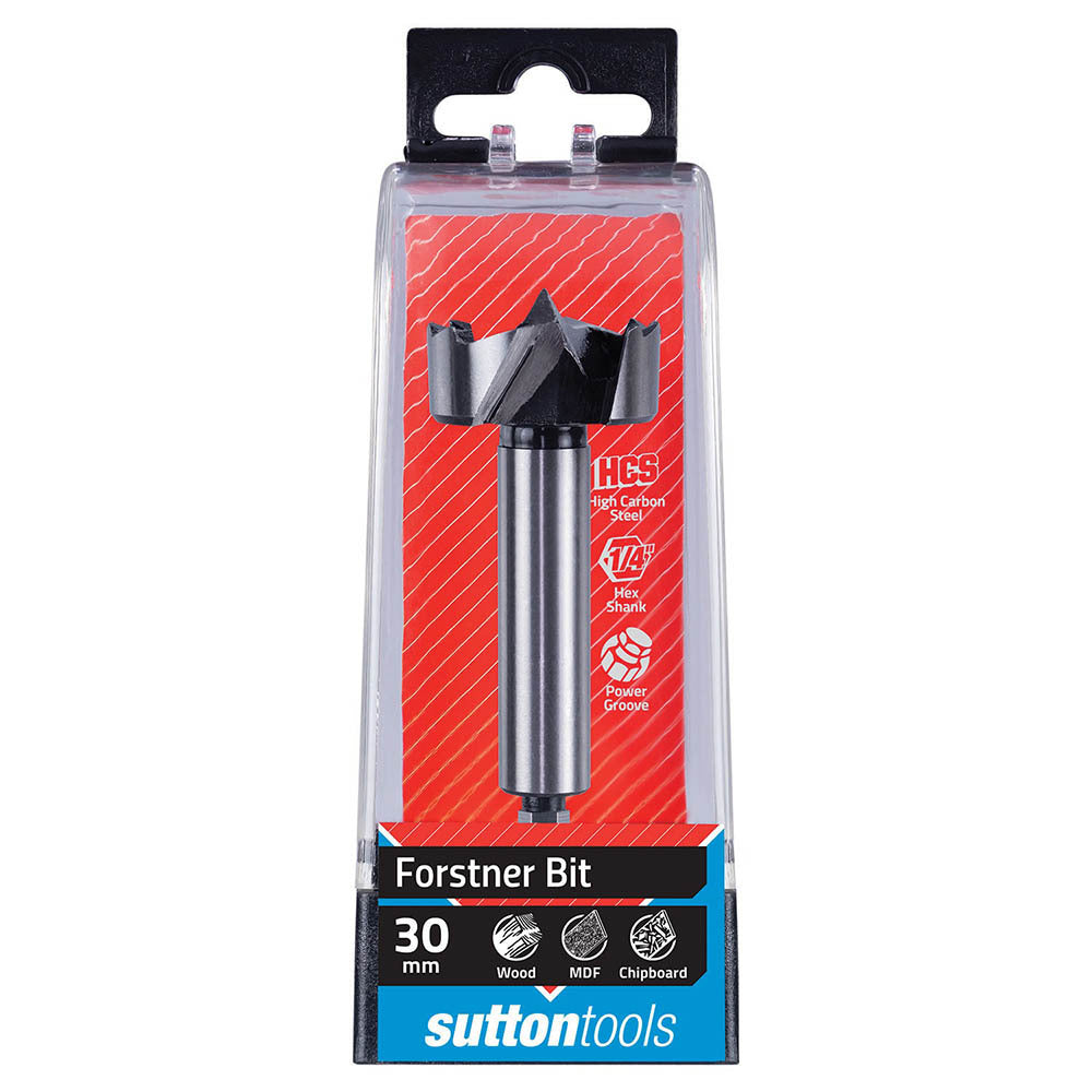 Sutton 30mm HCS Forstner Drill Bit With Quick Change Shank D5230300