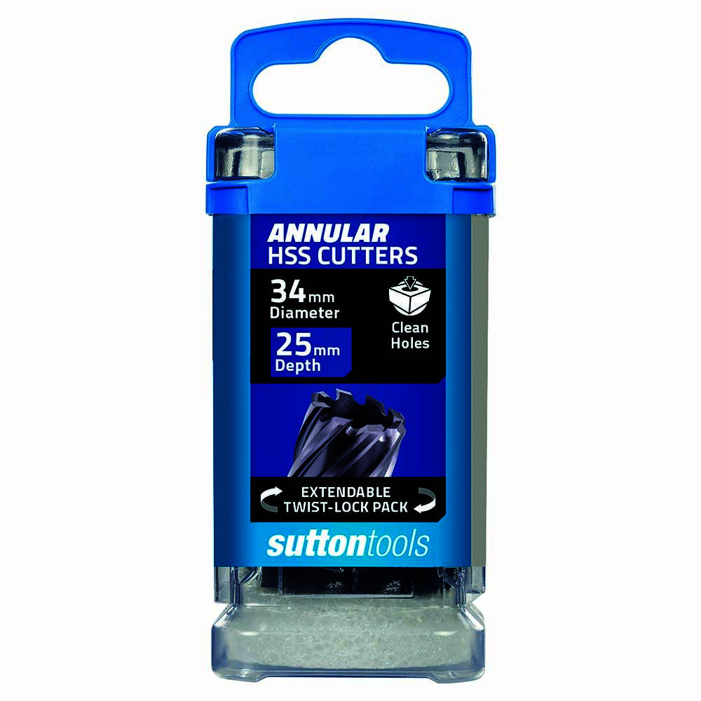 Sutton 34 x 25mm Annular Cutter - High Speed Steel (HSS)
