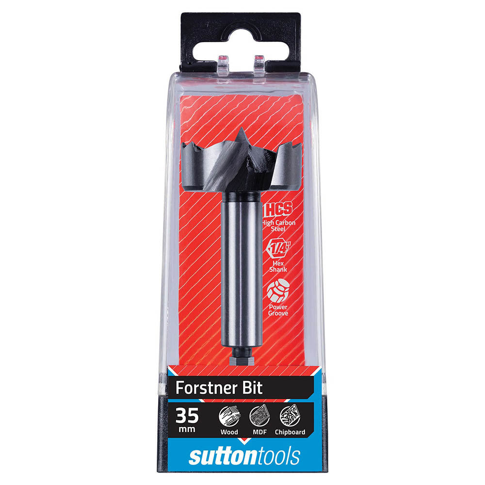 Sutton 35mm HCS Forstner Drill Bit With Quick Change Shank D5230350