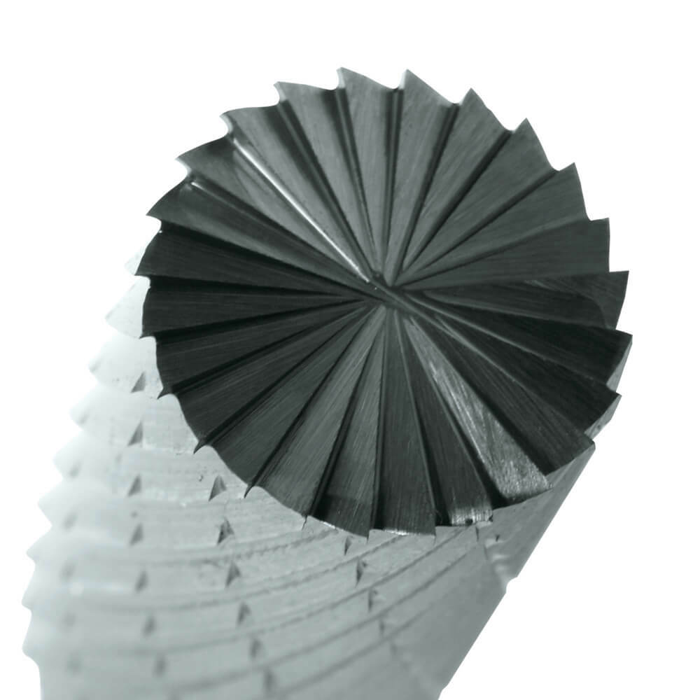 Sutton B200 Carbide Burr - Cylindrical Square End - Double Cut - AIMS Industrial Supplies