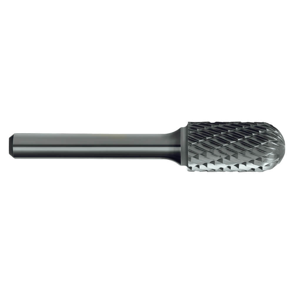 Sutton B201 Carbide Burr - Cylindrical Radius End - Double Cut - AIMS Industrial Supplies