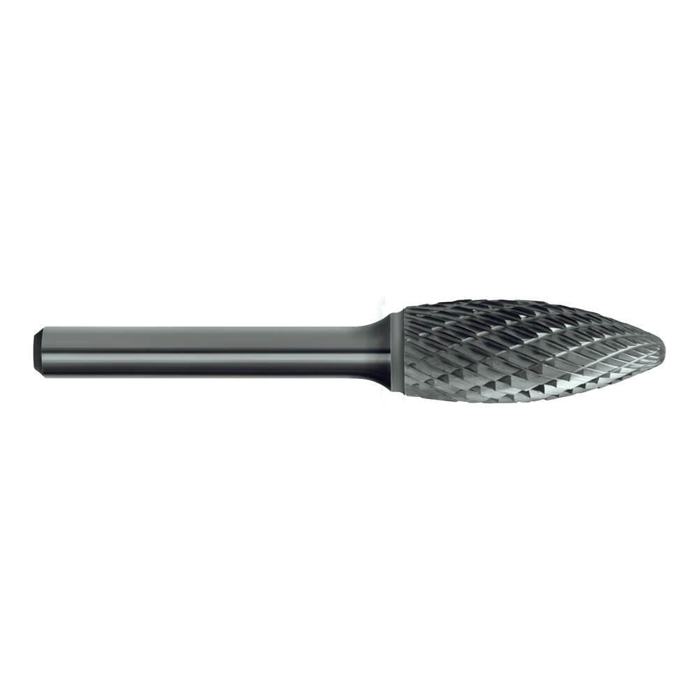 Sutton B206 Carbide Burr - Flame Shape - Double Cut - AIMS Industrial Supplies