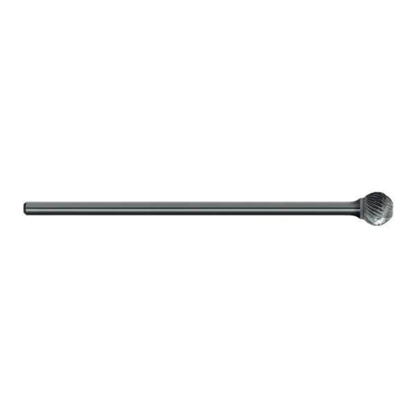 Sutton B212 Carbide Burr - Ball Shape - Double Cut - Long - AIMS Industrial Supplies