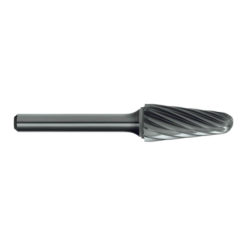 Sutton B220 Carbide Burr - Taper Shape Radius End - Aluminium Cut1