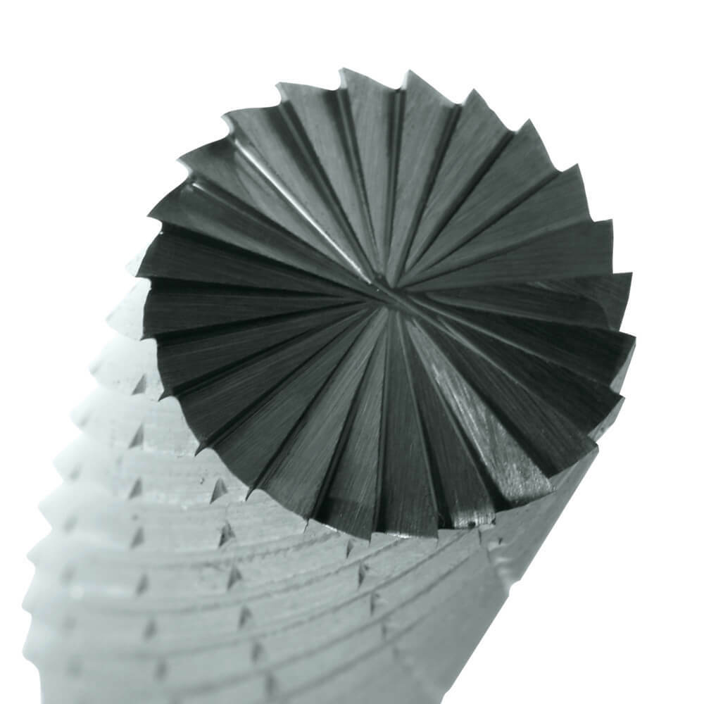 Sutton B300 Carbide Burr - Cylindrical Square End - Double Cut - AIMS Industrial Supplies