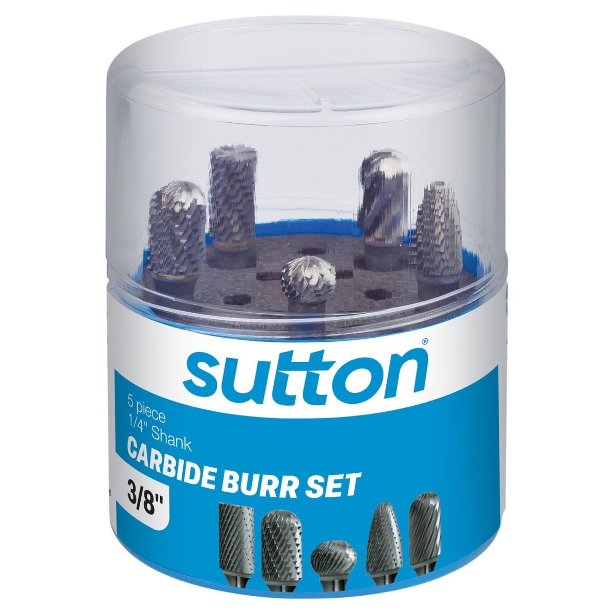 Sutton B900SCB300 Bur SCB300 Set 5Pce VHM Bright - AIMS Industrial Supplies