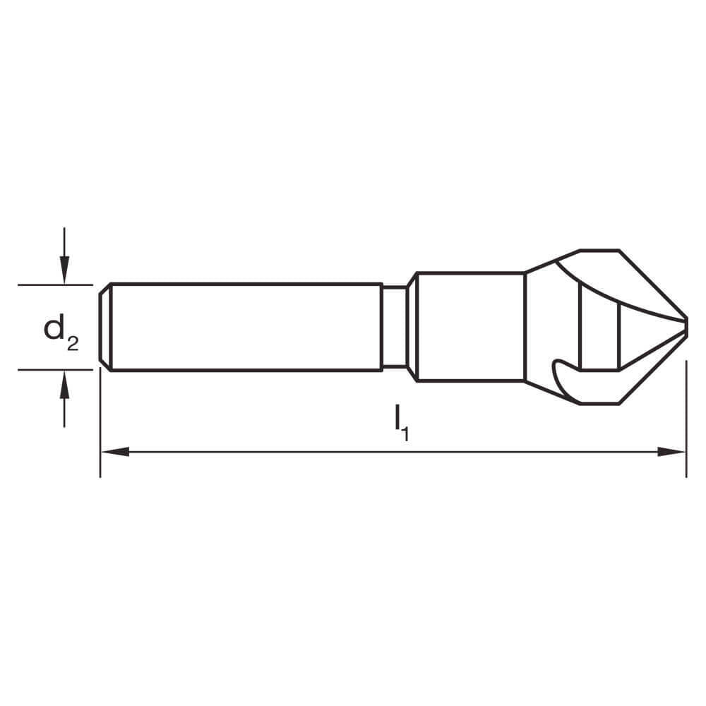 Sutton C105STF1 90° Countersink Set - Three Flute - HSS - AIMS Industrial Supplies