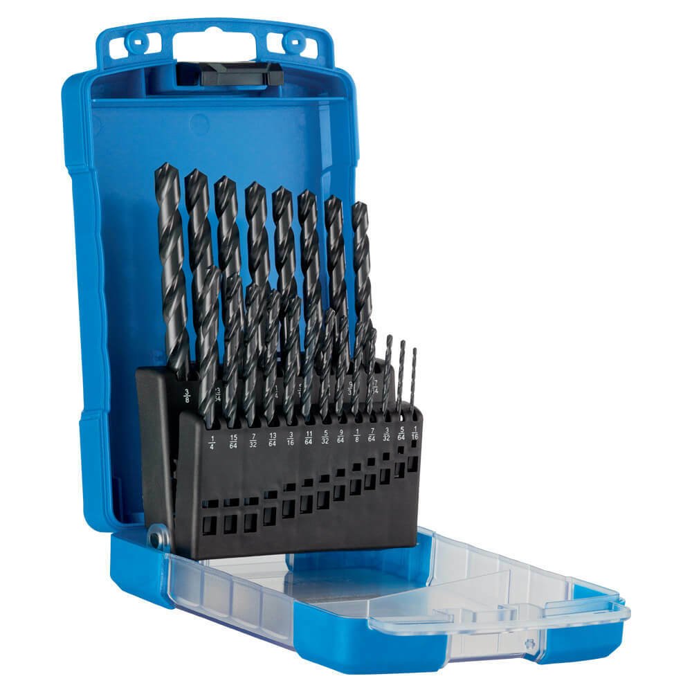 Sutton D102S2 21 piece Blue Bullet Imperial Jobber Drill Set HSS - AIMS Industrial Supplies