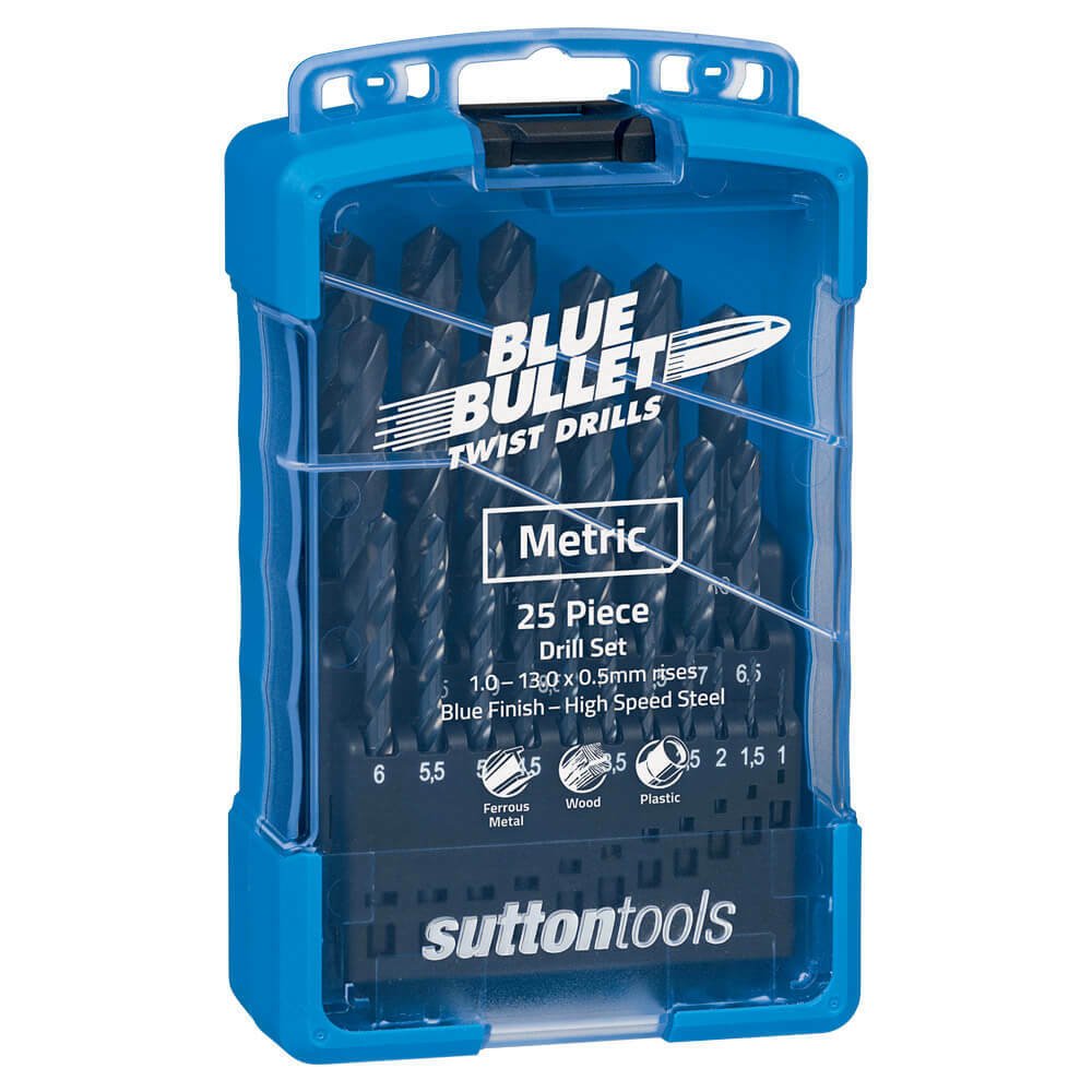 Sutton D102SM8 29 piece Blue Bullet Metric Jobber Drill Set HSS - AIMS Industrial Supplies