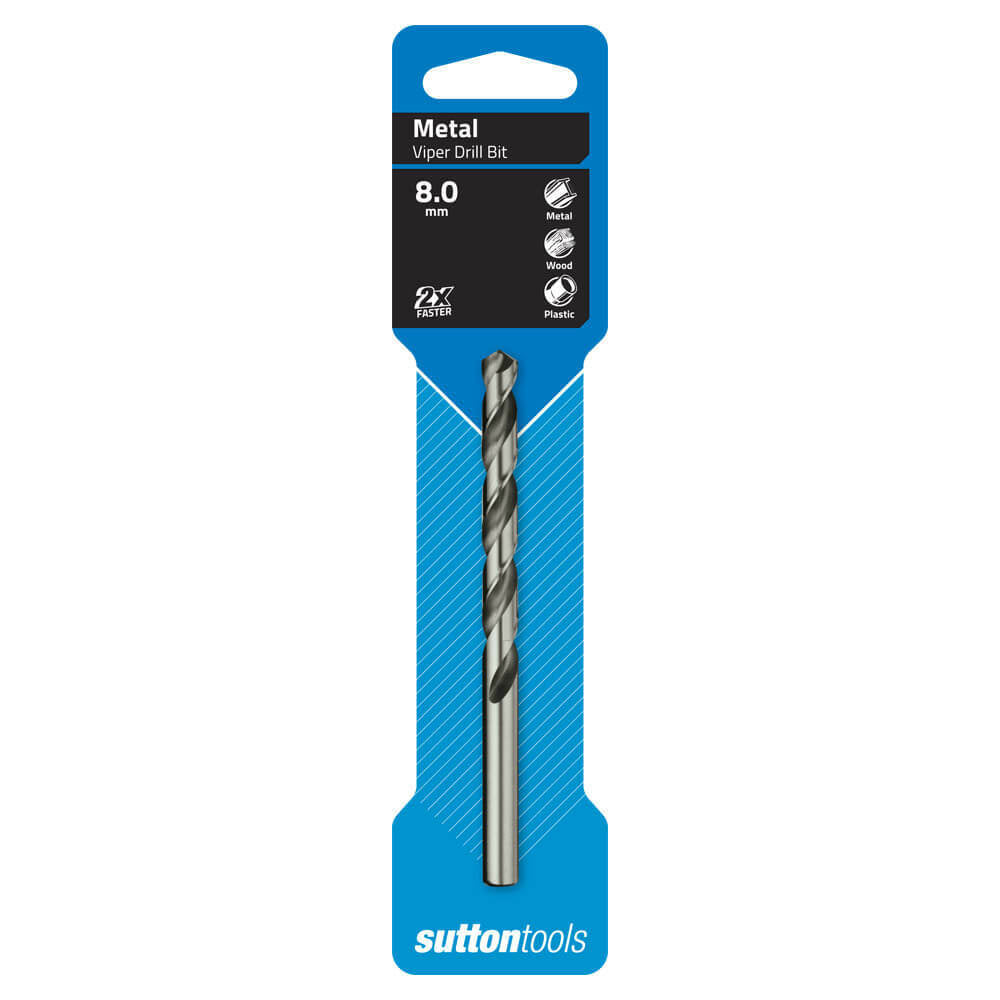 Sutton D105 Viper Jobber Drill Bit - Metric - Split Point - HSS3