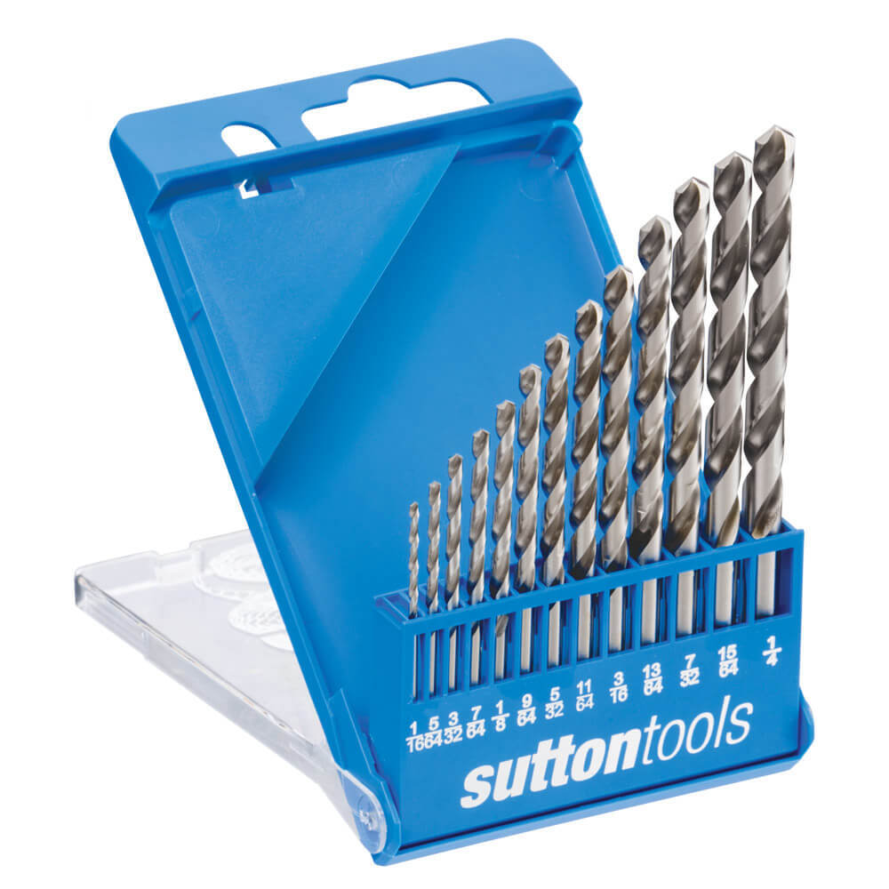 Sutton D105SLV13 13 piece Jobber Viper Imperial Drill Set - HSS1