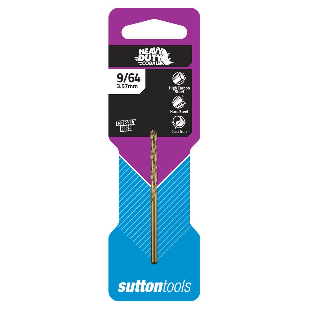 Sutton D108 Cobalt Jobber Drill Bit - Imperial - Colour Temp - AIMS Industrial Supplies