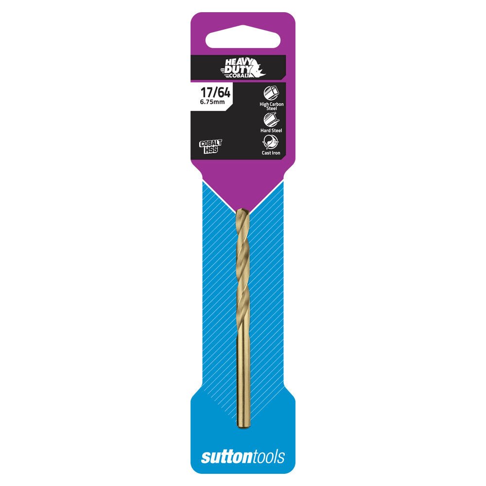 Sutton D108 Cobalt Jobber Drill Bit - Imperial - Colour Temp - AIMS Industrial Supplies