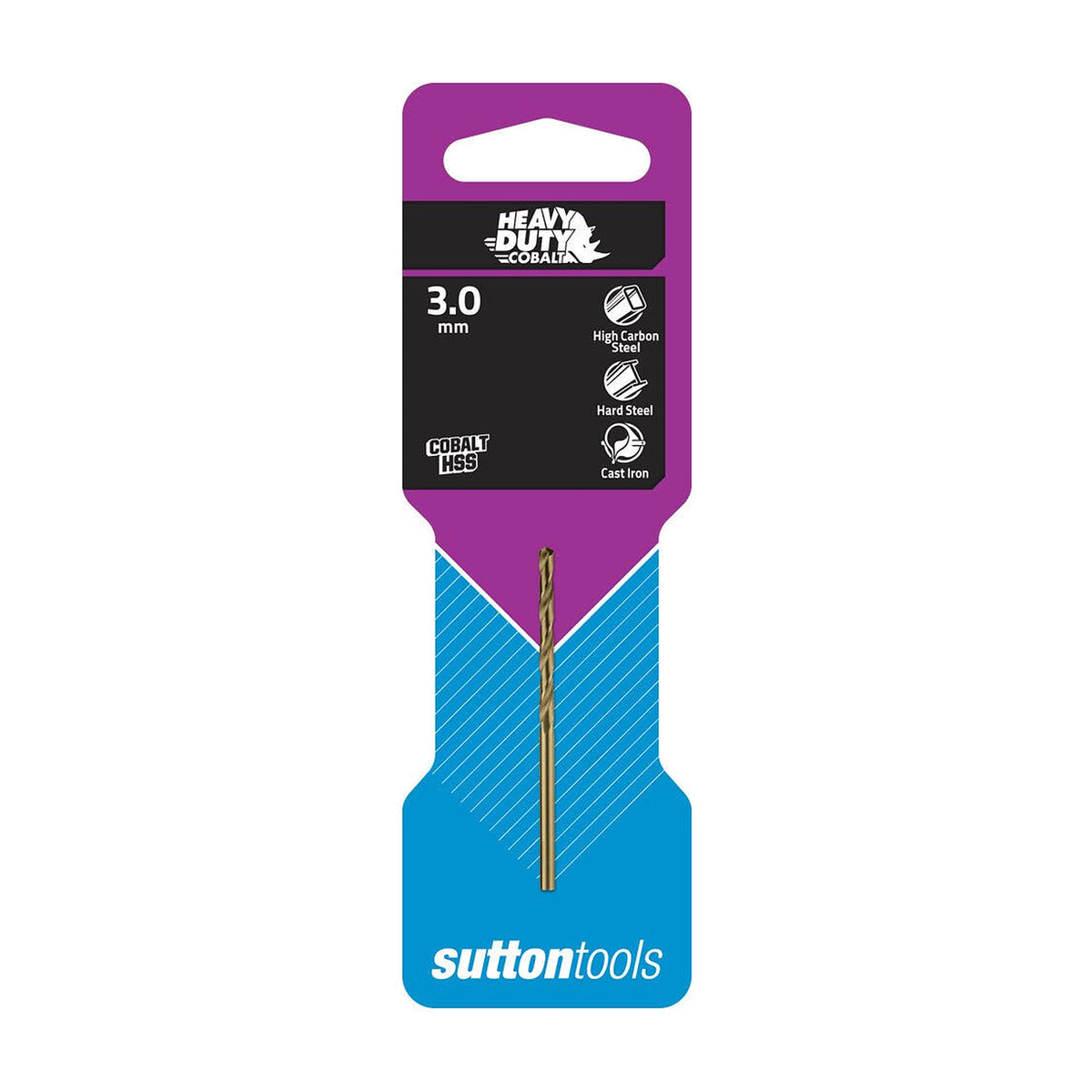 Sutton D108 Cobalt Jobber Drill Bit - Metric - Colour Temp