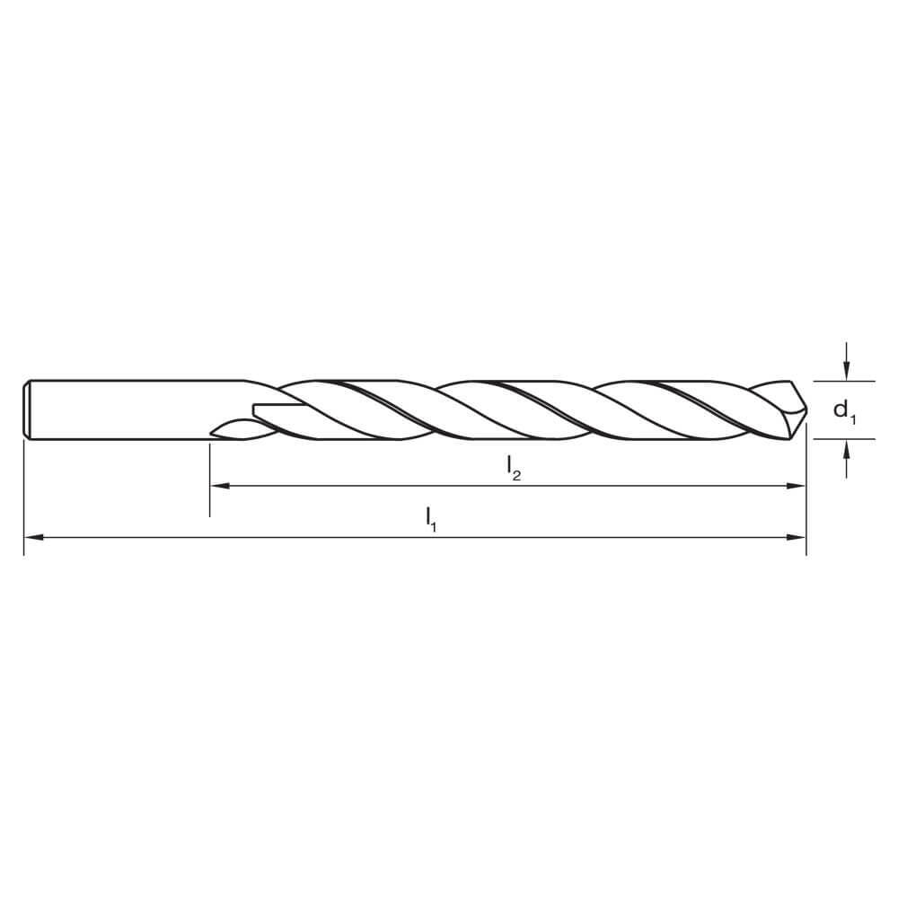 Sutton D1100006 Long Drill Bit Set HSS (3,4,5,6,8,10mm), 6 pieces3