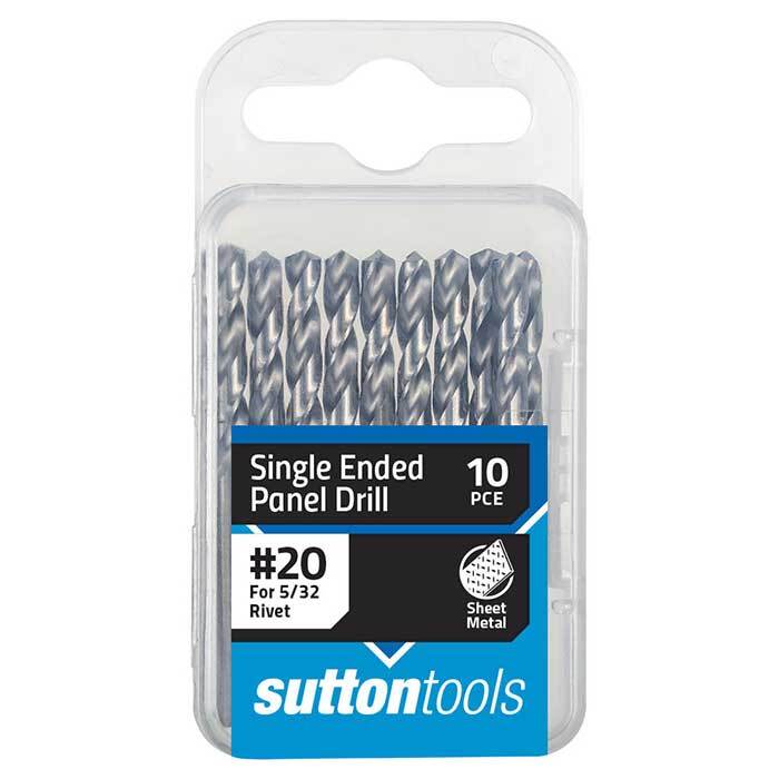 Sutton D1320409 0.161" #20 Panel Drill Bit - Shortie - HSS - Pack of 10