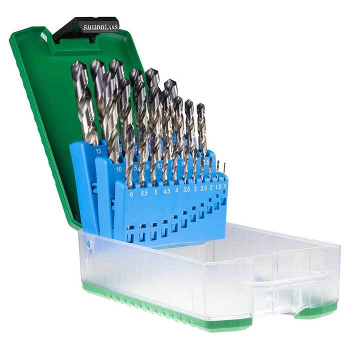 Sutton D179SM2 19 piece Viper Plus Jobber Metric Drill Set HSS TiAlN - AIMS Industrial Supplies