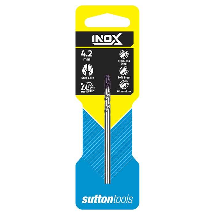 Sutton D1850420 4.2mm Inox Jobber Drill Bits - DIN338 Carded - HSS TiAlN