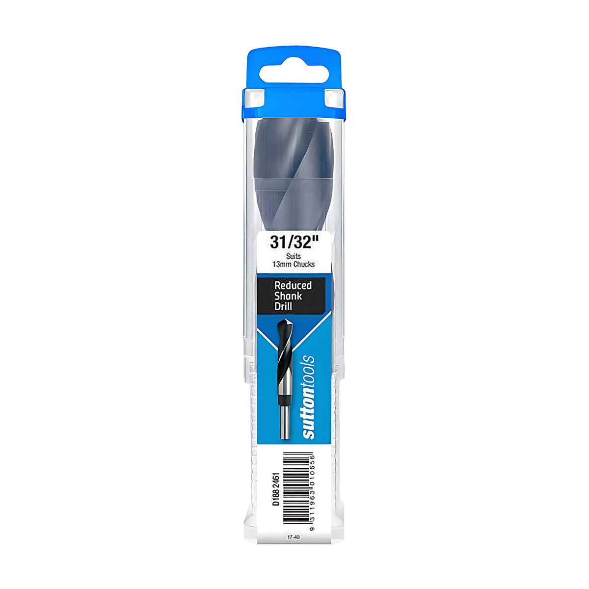 Sutton D188 Reduced Shank Drill Bit - Imperial - 1/2" Shank - HSS