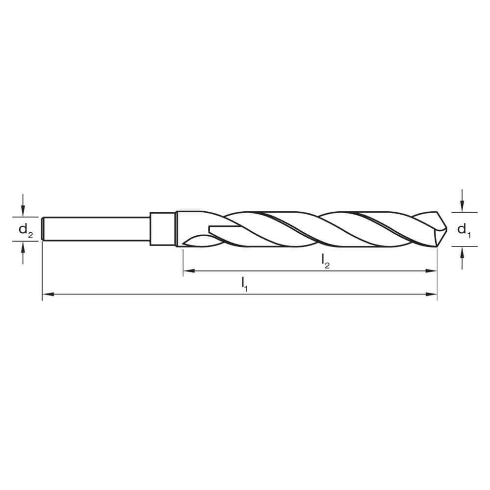 Sutton D188 Reduced Shank Drill Bit - Metric - 12.5mm Shank - HSS - AIMS Industrial Supplies