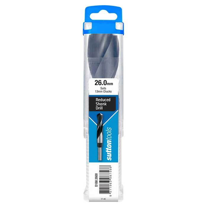 Sutton D188 Reduced Shank Drill Bit - Metric - 12.5mm Shank - HSS - AIMS Industrial Supplies