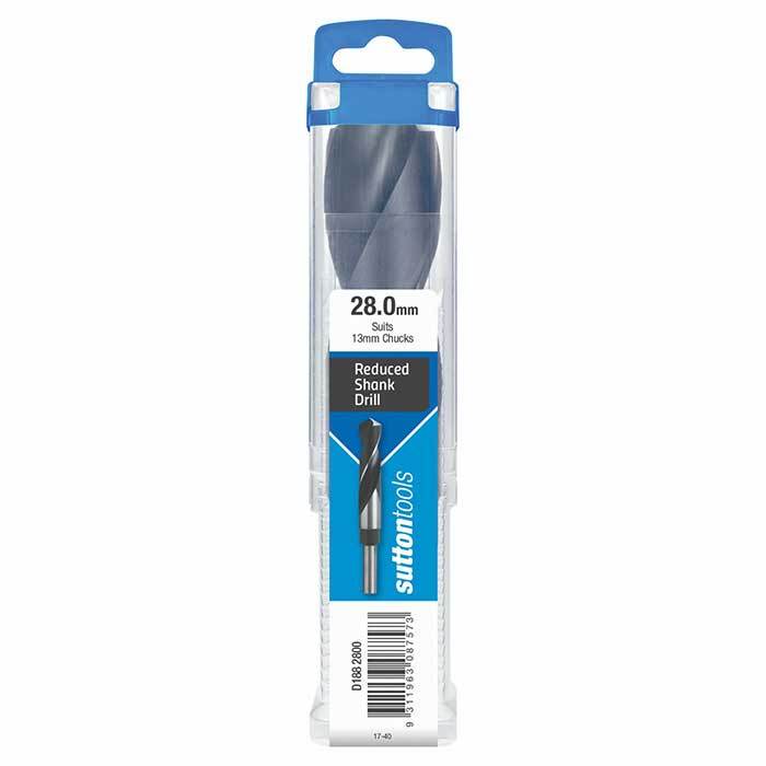 Sutton D1882800 28mm Reduced Shank Drill Bit - 12.5mm Shank - HSS - Blue