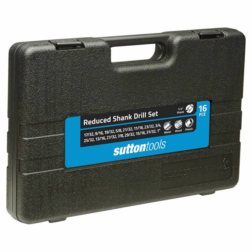 Sutton D188RS16 Reduced Shank Drill Set 16 piece - 1/2" Shank - HSS - AIMS Industrial Supplies