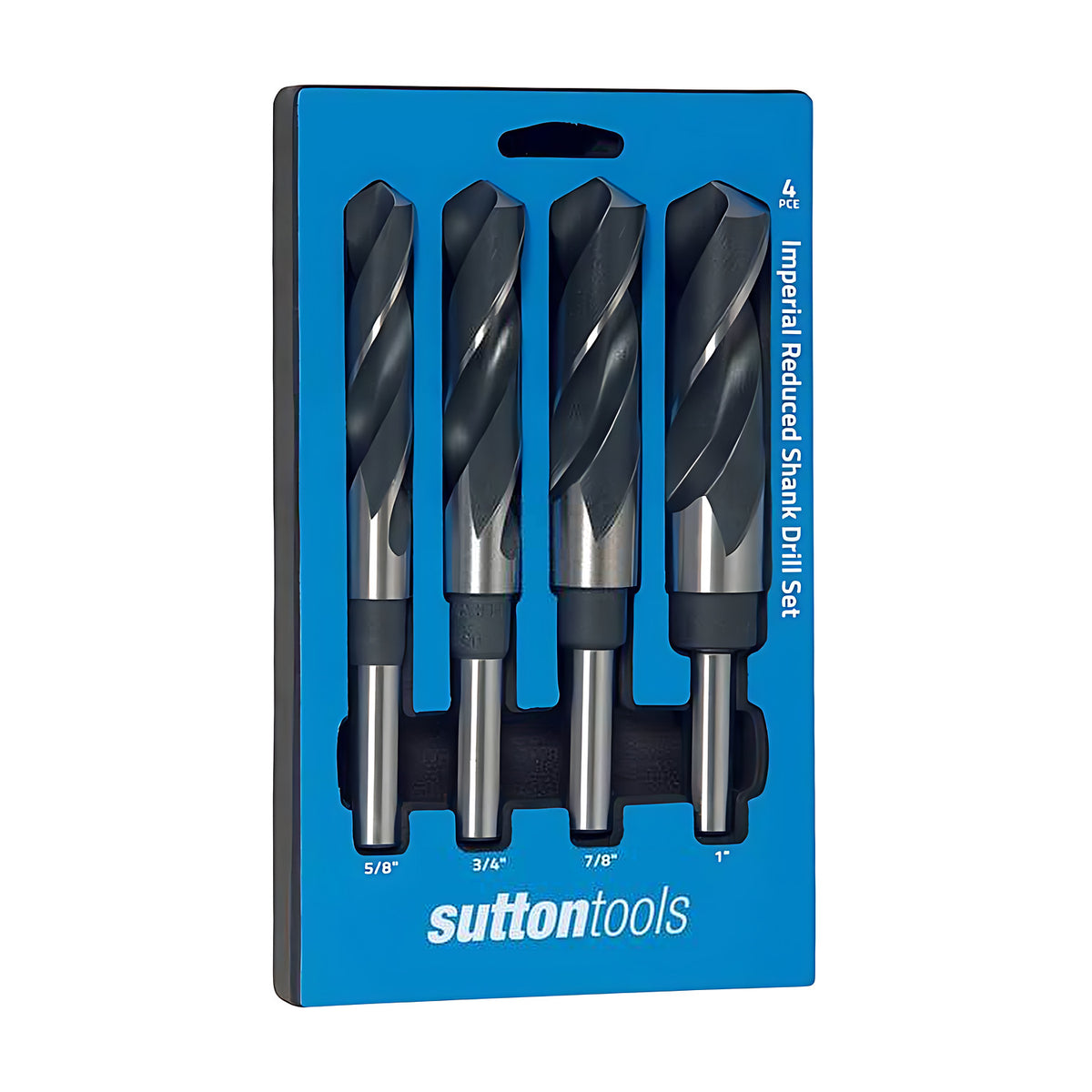 Sutton D188RS4 Reduced Shank Drill Set 4 piece - 1/2" Shank - HSS