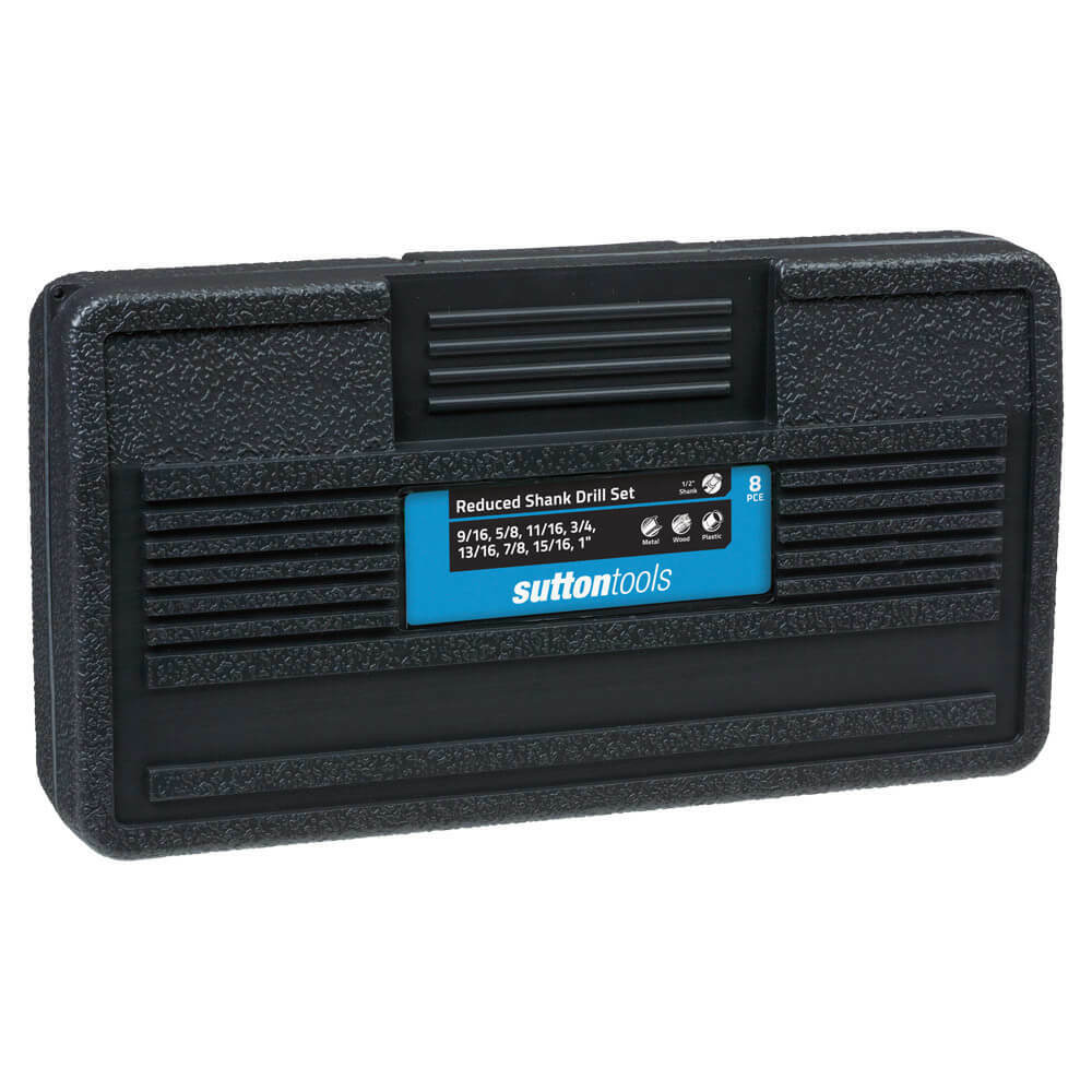 Sutton D188S8R Reduced Shank Drill Set 8 piece - 1/2" Shank - HSS2