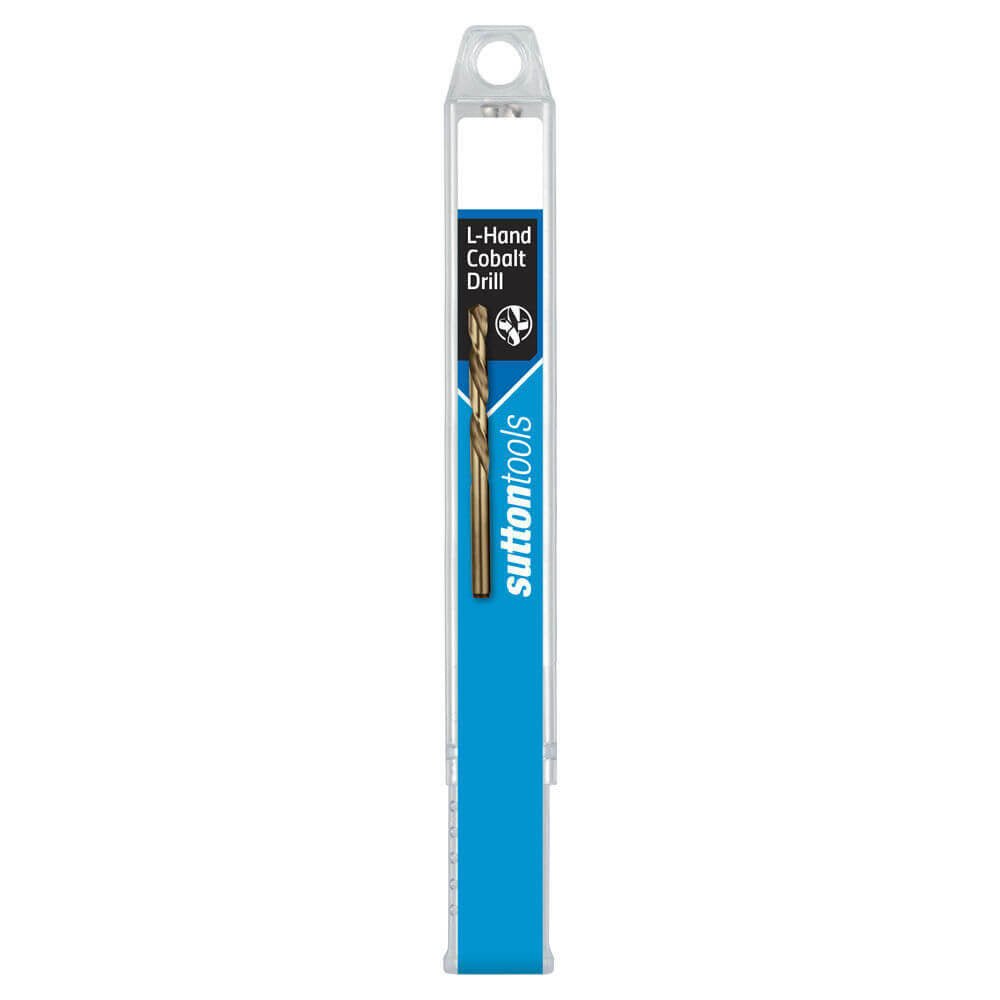 Sutton D202 Left Hand Jobber Drill Bit - Carded - Cobalt Steel - AIMS Industrial Supplies