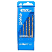 Sutton D2130005 Supabit Impact Metric Drill Set 2mm - 6mm HSS, 5Pieces - AIMS Industrial Supplies