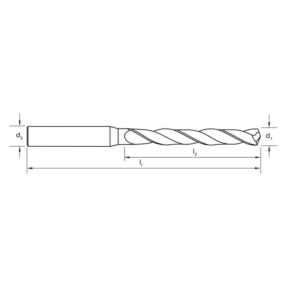 Sutton D326 Carbide Drill Bit - 5xD - R30 N - VHM - AlCrN - AIMS Industrial Supplies