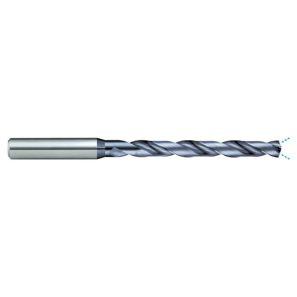 Sutton D335 Carbide Drill Bit - 8xD - R30 N IK - VHM - AlCrN - AIMS Industrial Supplies
