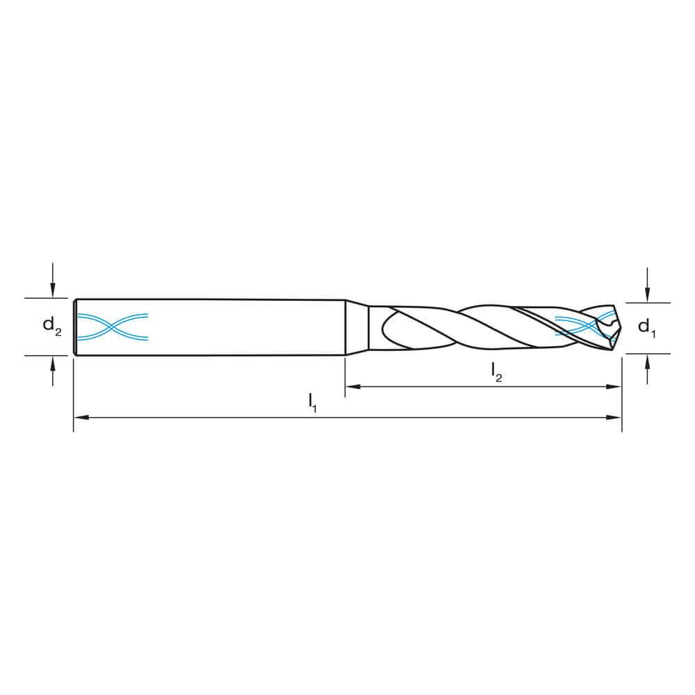 Sutton D356 Black Magic Carbide Drill Bit - 3xD - R30 VA IK - VHM - Helica - AIMS Industrial Supplies