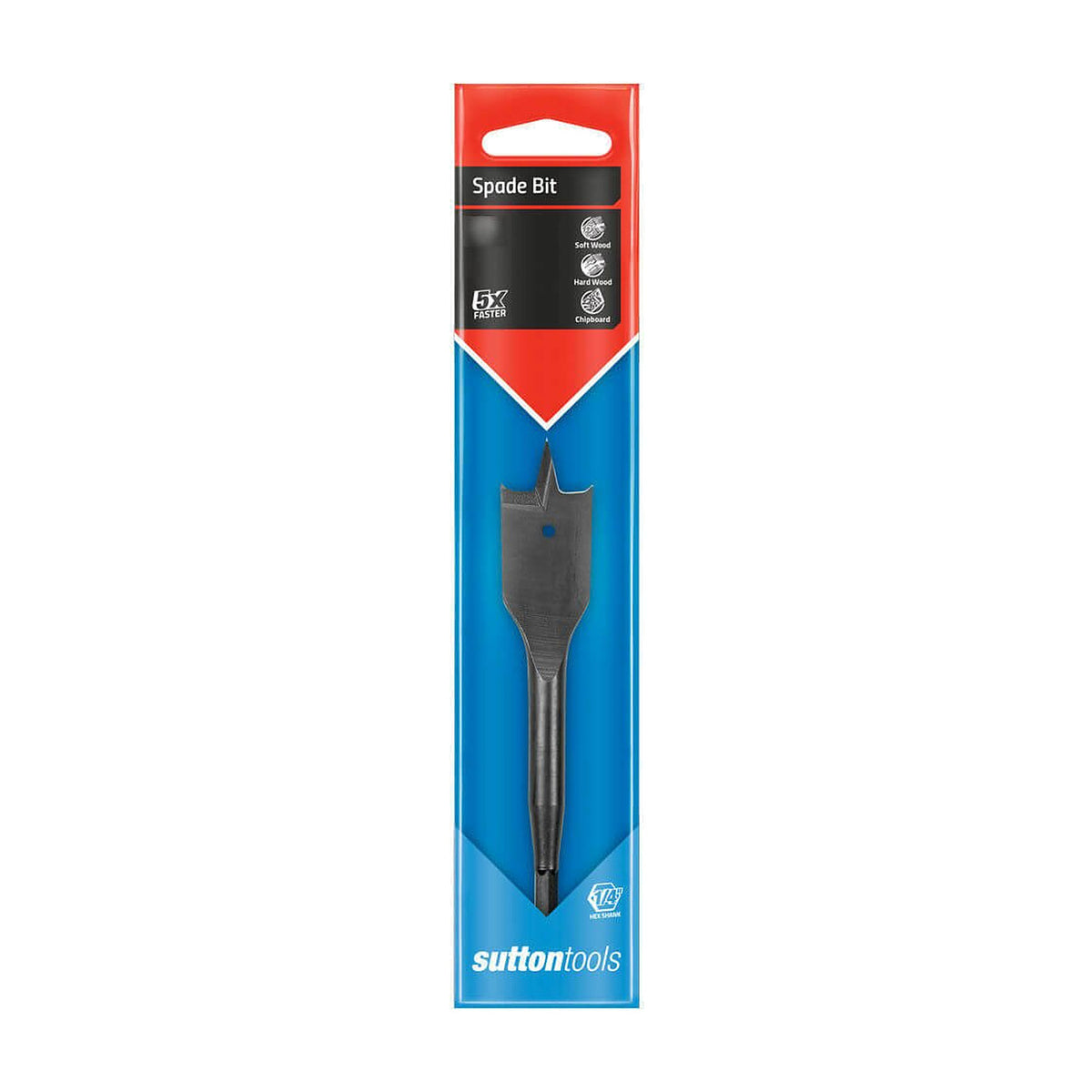 Sutton D501 Spade Drill Bit - Carbon Steel - Carded