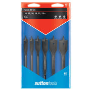 Sutton D501SS6W Spade Bit Set 6 piece - Vinyl Case - Carbon Steel - AIMS Industrial Supplies