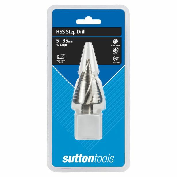 Sutton D504 Step Drill Bit - Metric - Spiral - High Speed Steel - AIMS Industrial Supplies