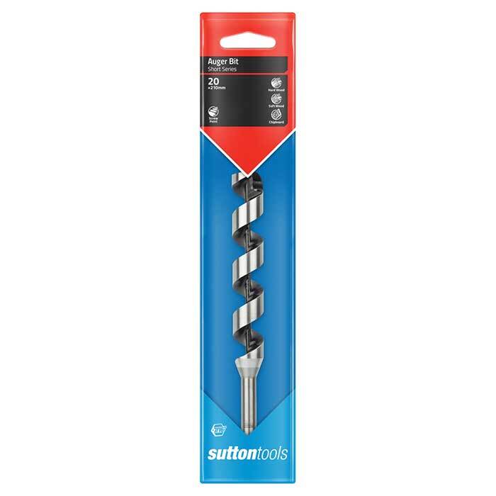Sutton D5102000 20mm Auger Bit 210mm Length (Short) Bright Alloy Steel