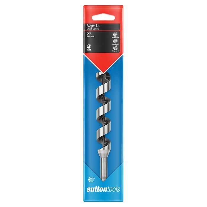 Sutton D5102200 22mm Auger Bit 210mm Length (Short) Bright Alloy Steel