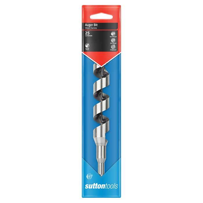 Sutton D5102500 25mm Auger Bit 210mm Length (Short) Bright Alloy Steel