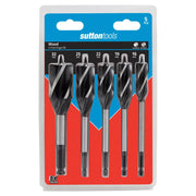 Sutton D5140005 Auger Drill Set 5 piece 4 Flute 16/19/22/25/32 Alloy Steel - AIMS Industrial Supplies