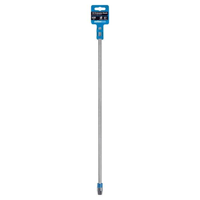 Sutton D5160450 450mm Quick Change Adaptor 1/4" Shank, Long Carbon Steel